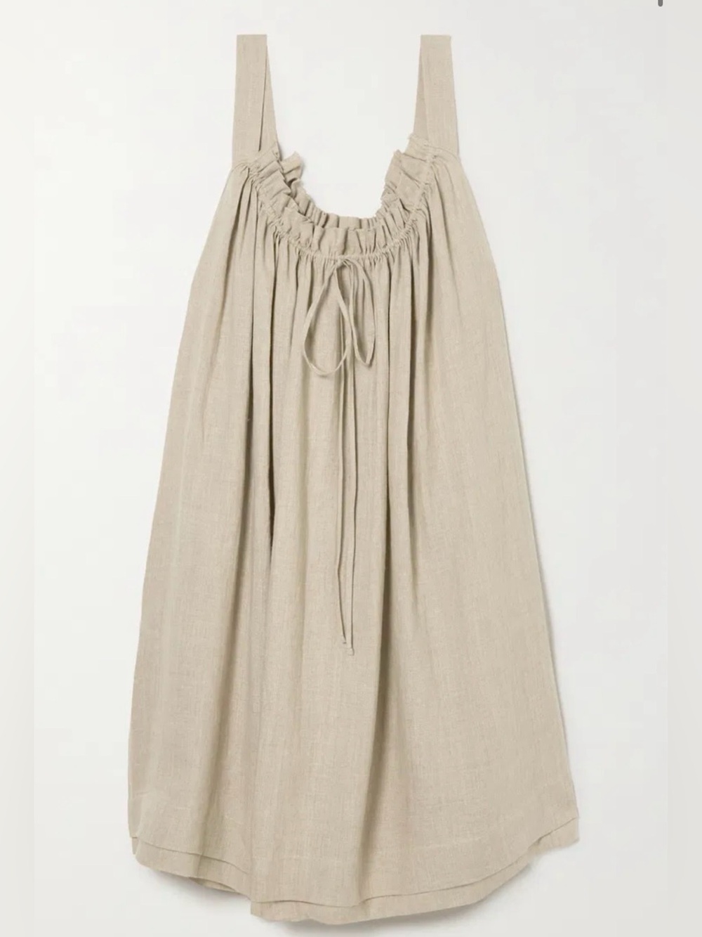 Women's Sleeveless Midi Dress in Light Taupe - Picture 3 of 8